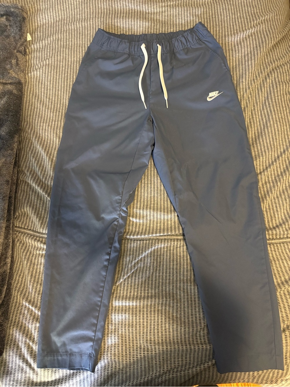 Nike Navy Jogger Pants with White Drawcord
